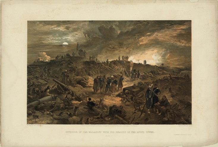 Fort Malakow nach der Erstürmung am 8. September 1855 von William Simpson