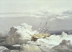 Critical Position of H.M.S Investigator on the North Coast of Baring Island 1851