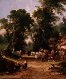 Village Scene with Figures 1834