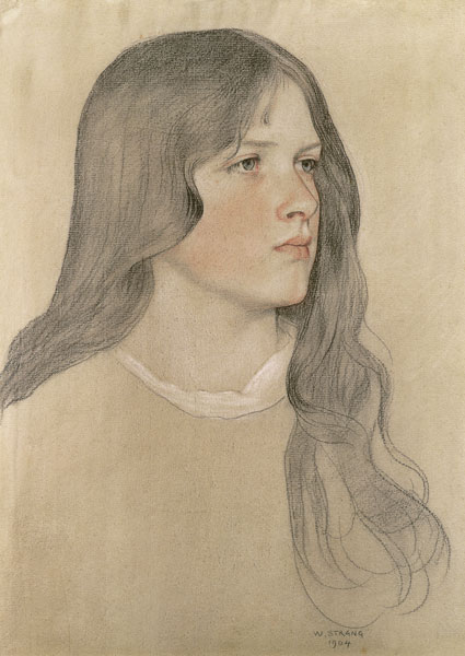 Portrait of a Girl von William Strang