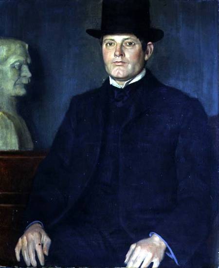 Portrait of Sir George Frampton (1860-1928) von William Strang