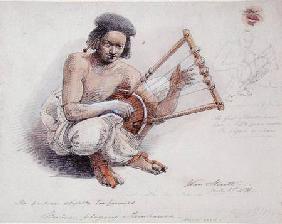Nubian Playing Tambourine 8th July 1