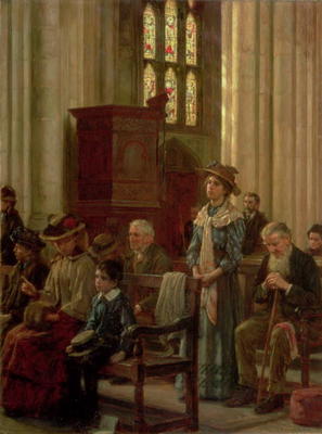 The Anthem, c.1910 (oil on canvas) von William Teulon Blandford Fletcher