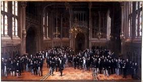 Members' Lobby, Houses of Parliament 1872-73