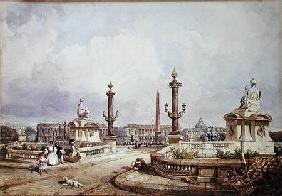 The Place de la Concorde c.1837  on