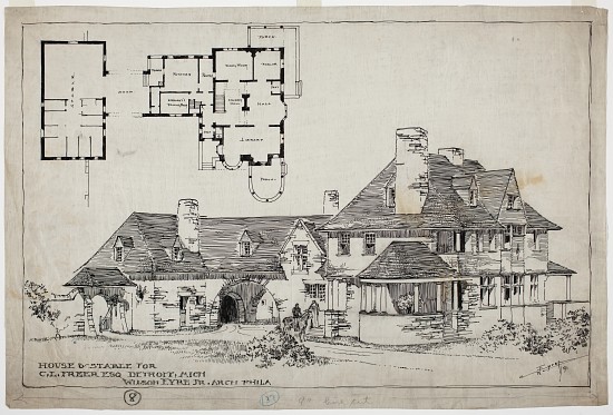 Freer Residence, House and Stable von Wilson Eyre