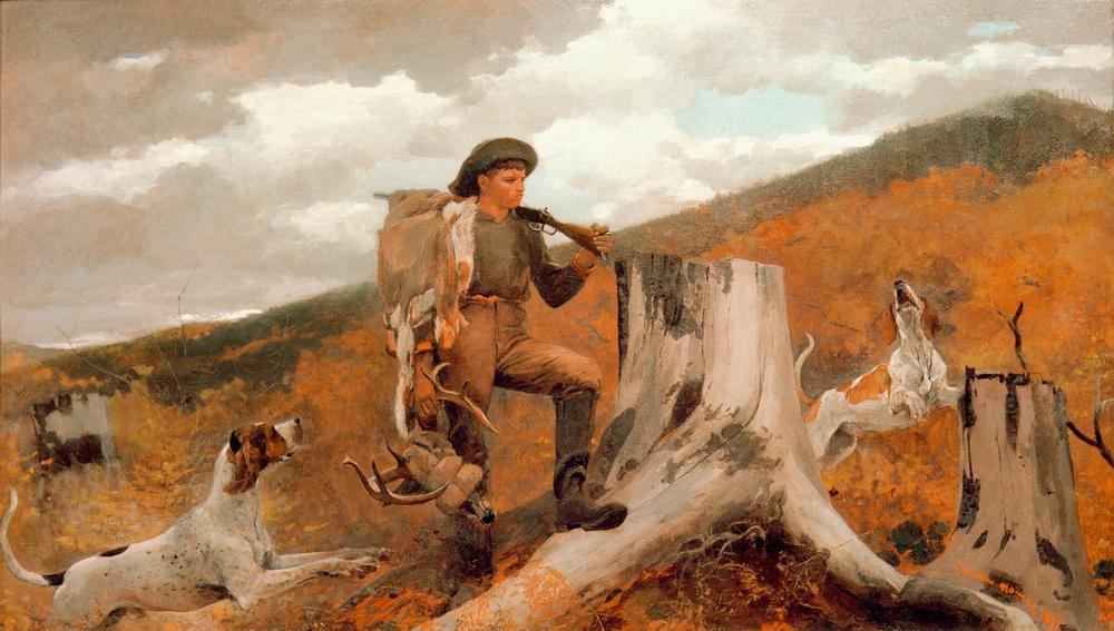 Huntsman and Dogs von Winslow Homer