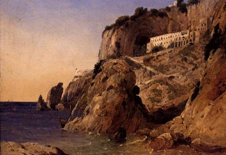A Monastery on the Amalfi Coastline von W.J. Linton