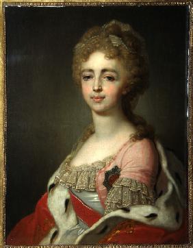 Bildnis der Grossfürstin Alexandra Pawlowna (1783-1801), Tochter des Kaisers Paul I. 1798