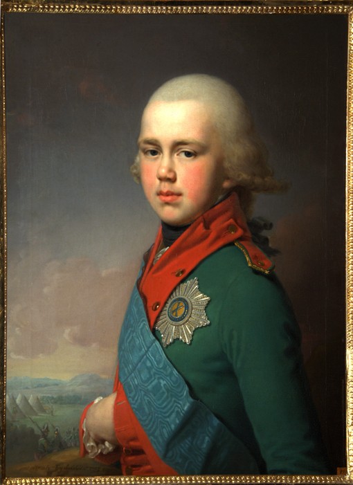 Porträt des Großfürsten Konstantin Pawlowitsch von Russland (1779-1831) von Wladimir Lukitsch Borowikowski