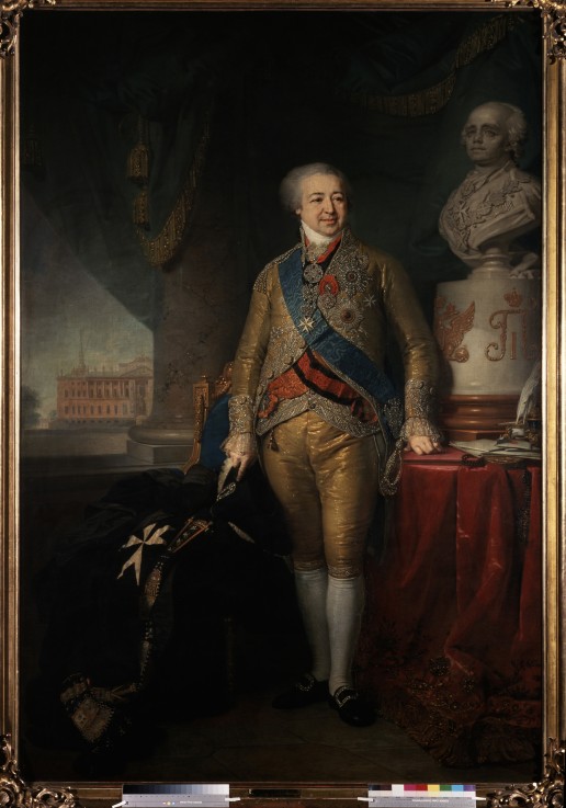 Porträt des Vizekanzlers Fürsten Alexander Kurakin (1752-1818) von Wladimir Lukitsch Borowikowski
