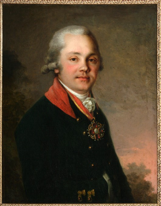 Porträt von Alexander Dmitrijewitsch Arsenjew von Wladimir Lukitsch Borowikowski