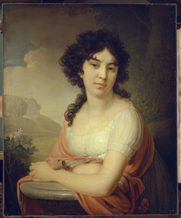 Porträt von Fürstin Anna Petrowna Gagarina von Wladimir Lukitsch Borowikowski