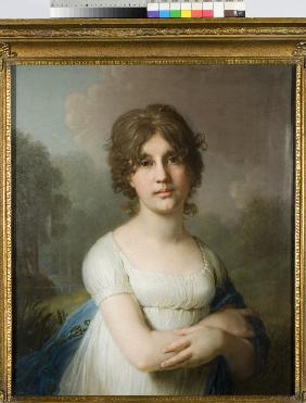 Porträt von Fürstin Jekaterina Gawriilowna Gagarina (1783-1861) 1801