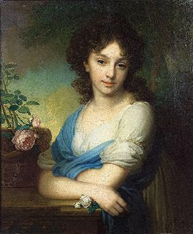 Porträt von Jelena Naryschkina (1785–1855) 1799