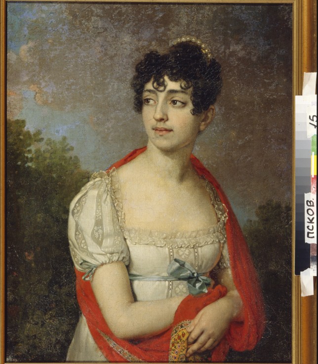 Porträt von Prinzessin Maria Fjodorowna Barjatinskaja von Wladimir Lukitsch Borowikowski