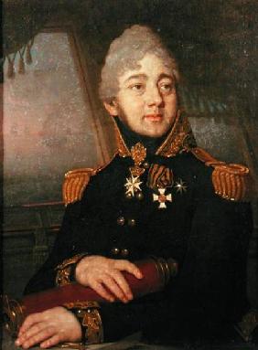 Portrait of the Russian poet Evgeny Boratynsky (1800-44) 1820s