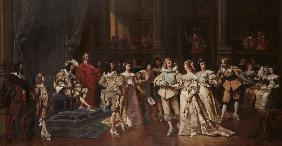 Ball am Hofe des Königs Ludwig XIII. von Frankreich