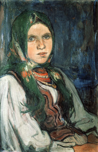Landmädchen (Wiejska dziewczyna) von Wladyslaw Slewinski