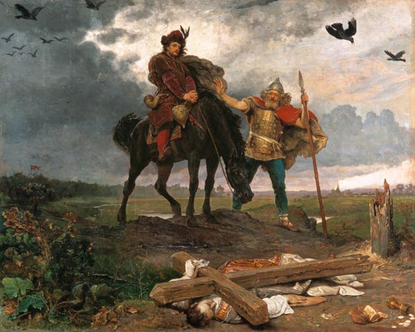 Kasimir I. von Polen (der Erneuerer) bei der Rückkehr nach Polen, von Wojciech Gerson