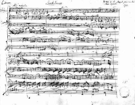 Ms.225 Sonate Premiere for violin and harpsichord in C major (K 403) 1782