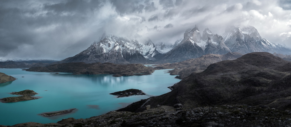 Paine-Gebirge und Pehoe-See,Chile von xiawenbin