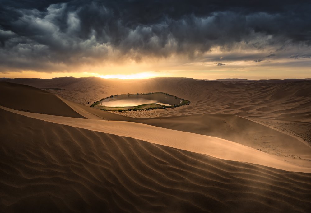 Gewitter in der Wüste von YantingLiu 刘白