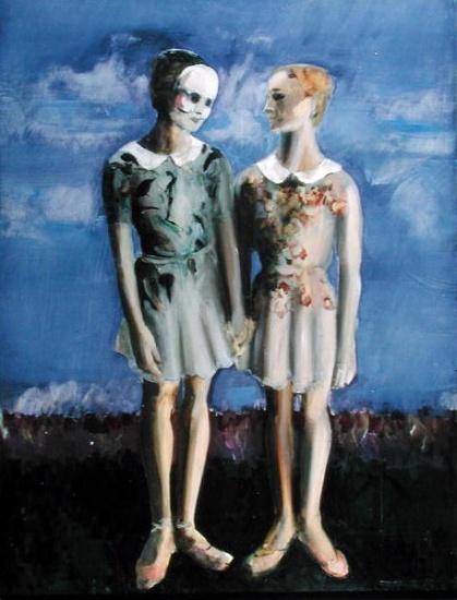 Girls holding hands von  Yolanda  Sonnabend