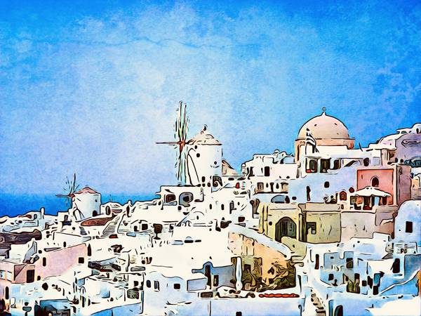 Santorini, Motiv 3 von zamart