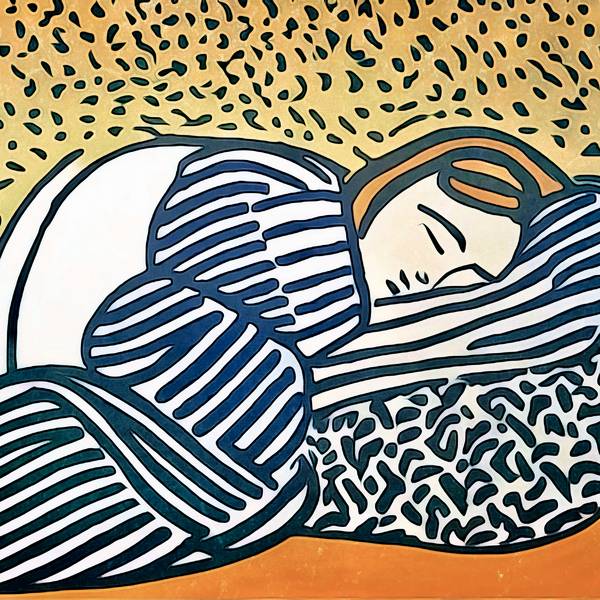 Schlafende Frau-Matisse inspired von zamart