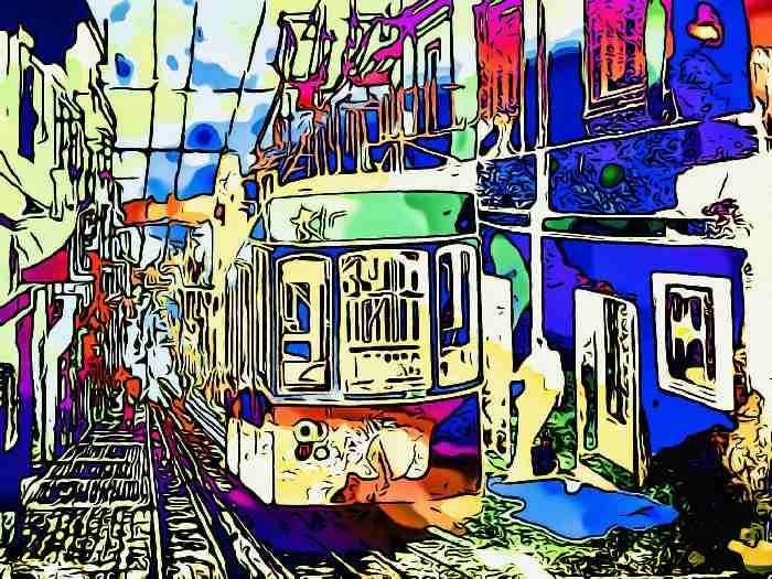 Strassenbahn in Lissabon von zamart