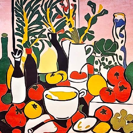 Tomaten in der Küche-Matisse inspired 2023