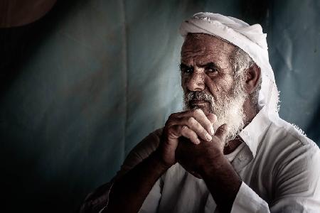 Beduinen-Scheich aus einem unbekannten Dorf